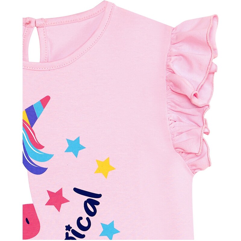 Denokids Unicorn Magic Girls Pink Dress