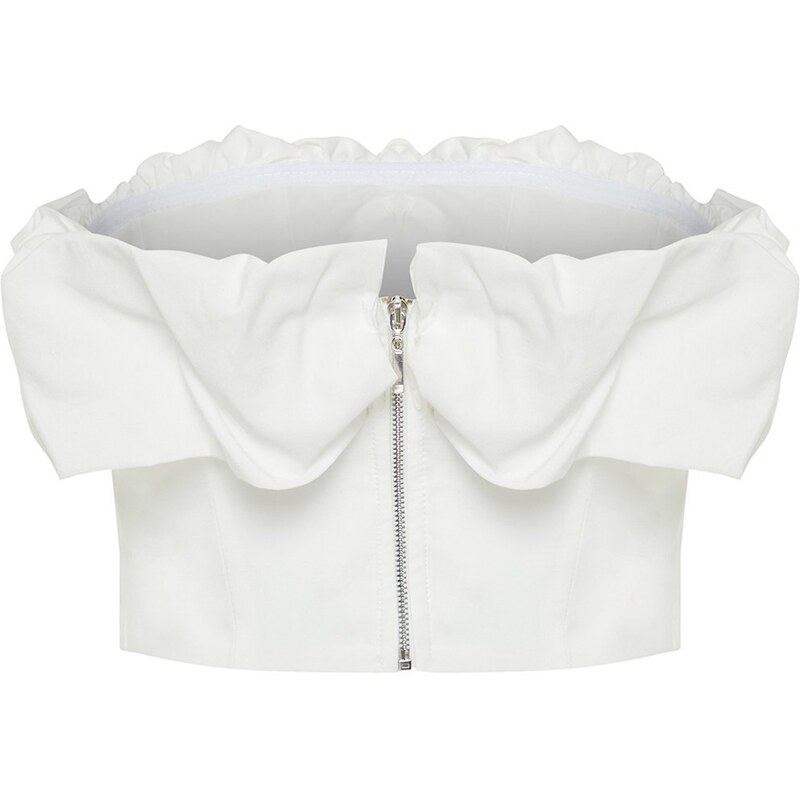 Trendyol Bridal White Bodice Detailed Woven Bustier