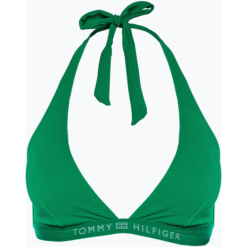 Horní díl plavek Tommy Hilfiger Triangle Fixed Rp olympic green