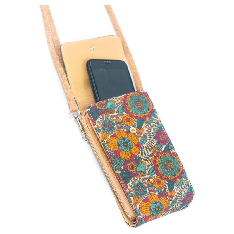 Ecopeople Korková kabelka na mobilní telefon - Dlaždice