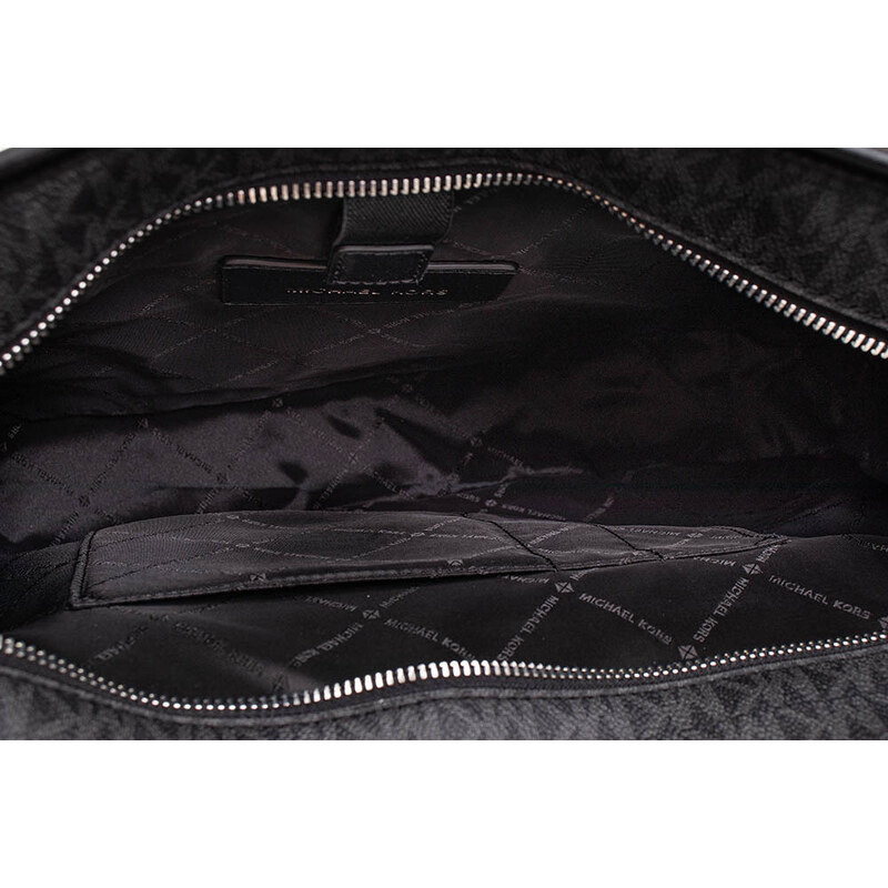 Michael Kors pánská taška Cooper na notebook černá s monogramem