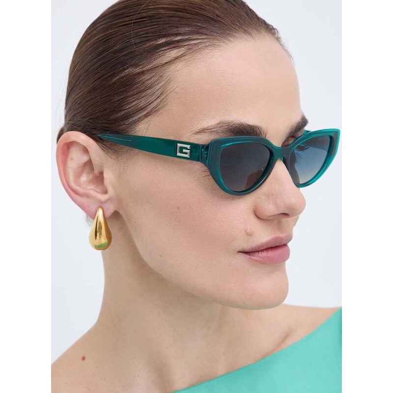 Sluneční brýle Guess dámské, zelená barva, GU7910_5296P