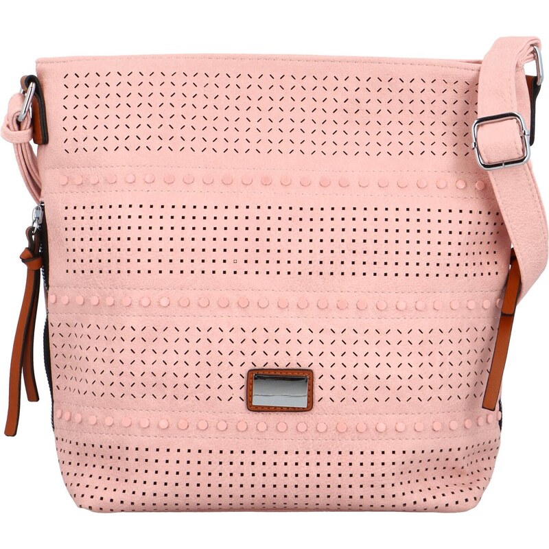 Firenze Stylová dámská crossbody kabelka Seja, růžová