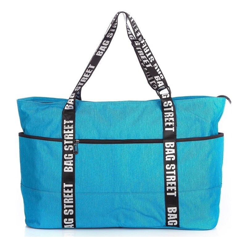 Bag Street Velká volnočasová taška tyrkysová 2109 91936539
