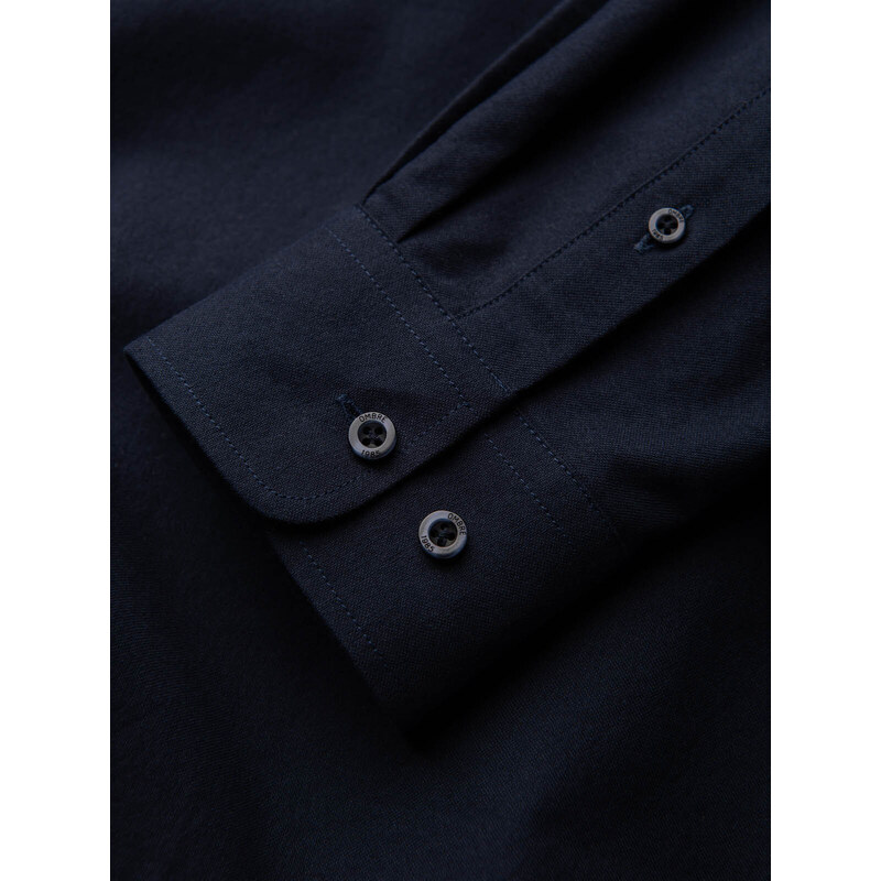 Ombre Clothing Pánská košile Oxford REGULAR - tmavě modrá V5 OM-SHOS-0108