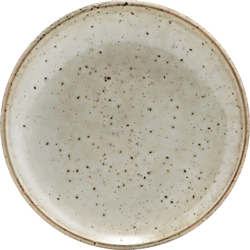 House Doctor Šedý kameninový dezertní talíř Lake 16 cm