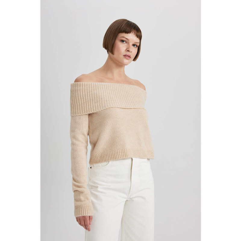DEFACTO Slim Fit Strapless Pullover