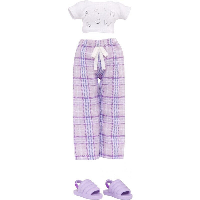 MGA Rainbow High Junior Fashion panenka v pyžamu - Violet Willow