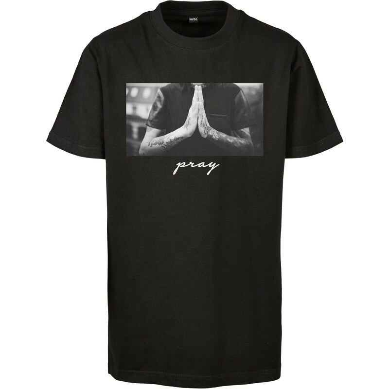 Mister Tee Dětské tričko Pray Tee černé