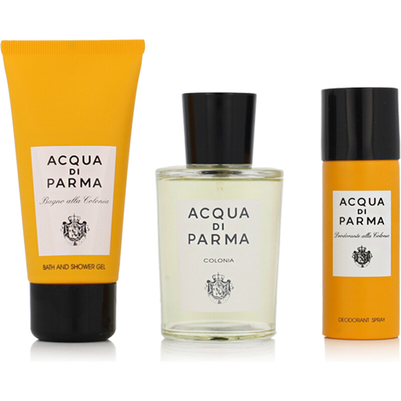 Acqua Di Parma Colonia EDC 100 ml + DEO ve spreji 50 ml + SG 75 ml UNISEX varianta Holiday Collection Cover