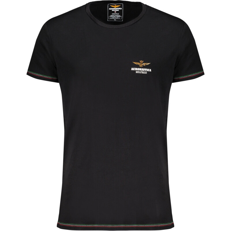 AERONAUTICA MILITARE BLACK MENS OUTDOOR T-SHIRT 107270585