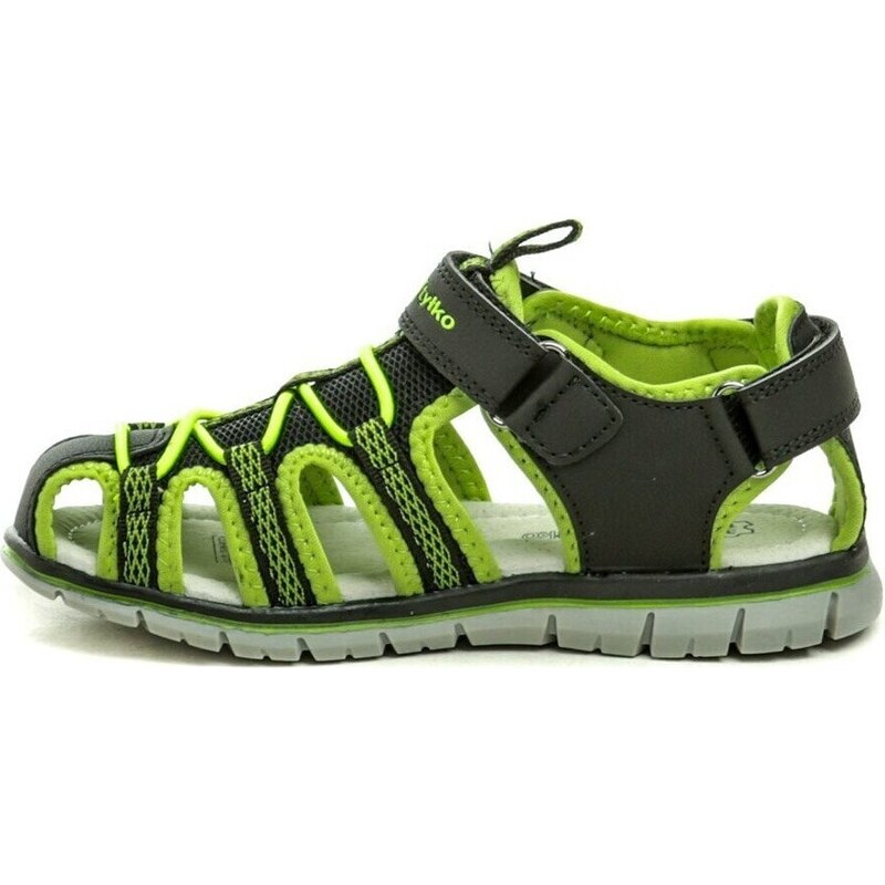 Wojtylko Sandály Dětské 5S24440C černo zelené dětské sandály >