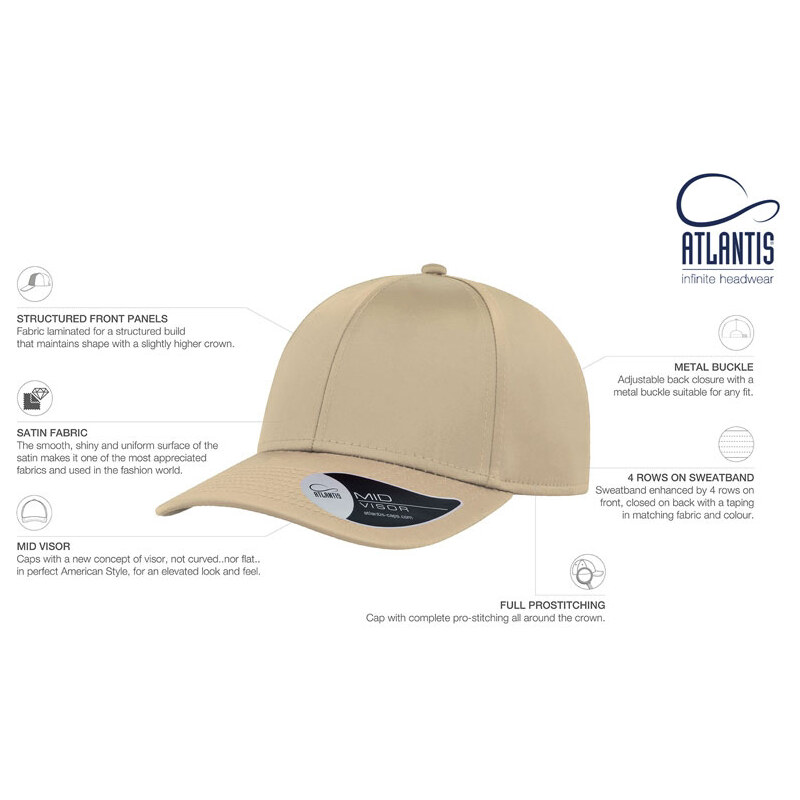 Kšiltovka Atlantis MEME cap khaki
