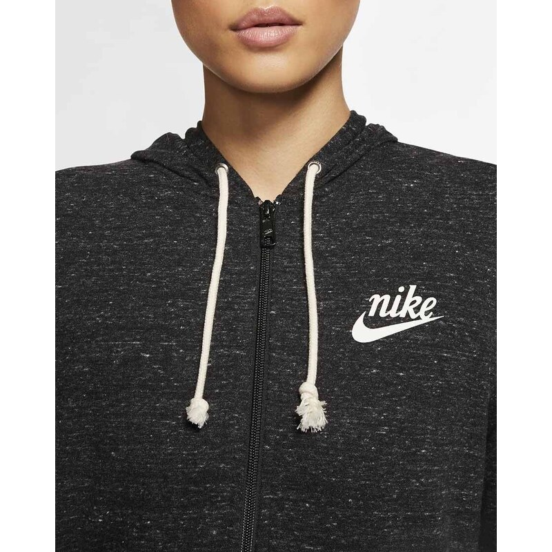 Dámská mikina Nike Gym Vintage Hoodie Full-Zip Black