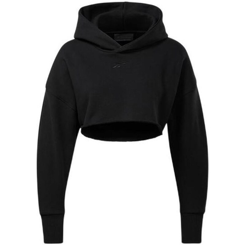 Dámská zkrácená mikina Reebok Cardi Crop Sweatshirt Black