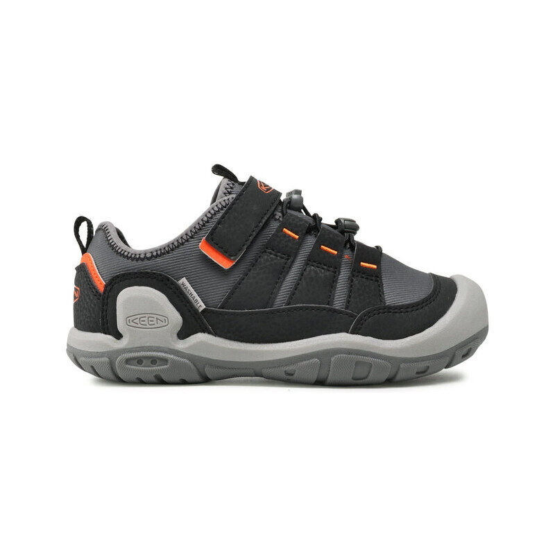 Juniorské boty Keen Jr Knotch Hollow Steel Grey-Safety Orange