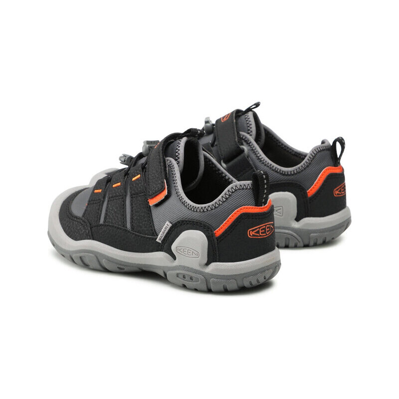 Juniorské boty Keen Jr Knotch Hollow Steel Grey-Safety Orange