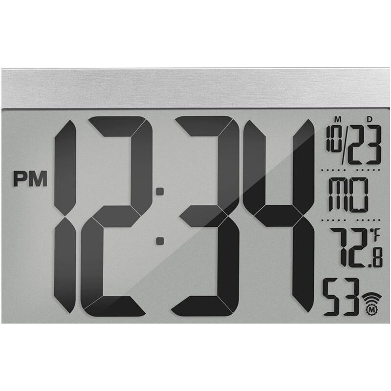 Nástěnné hodiny MARATHON Panoramatic Wall Clock SS XL