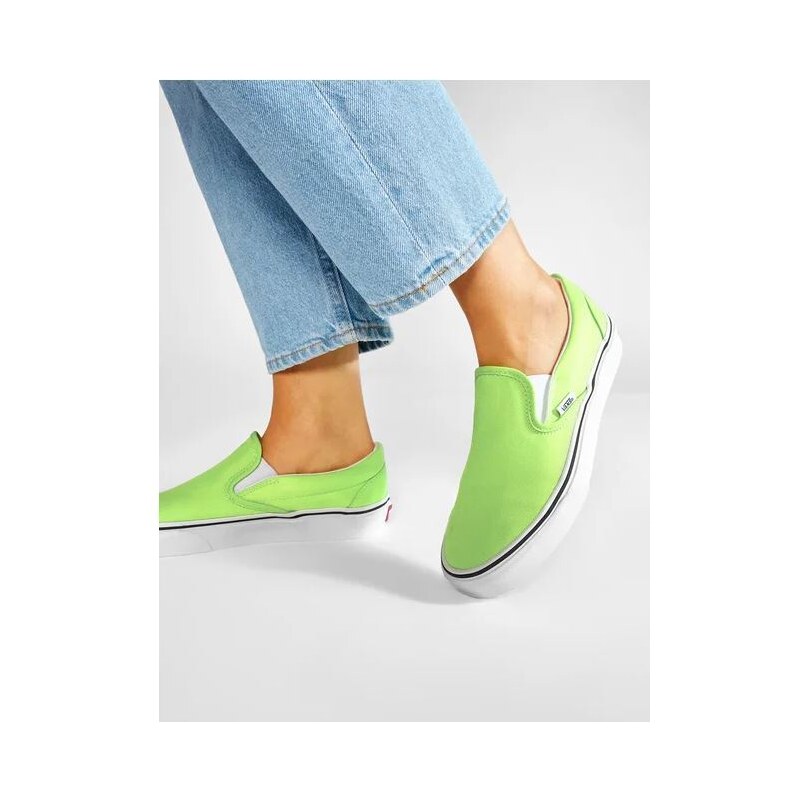 Pánské boty VANS Unisex Slip-On Neon Classic Green