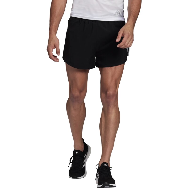 Pánské šortky adidas Run Fast Reflective Split Shorts Black