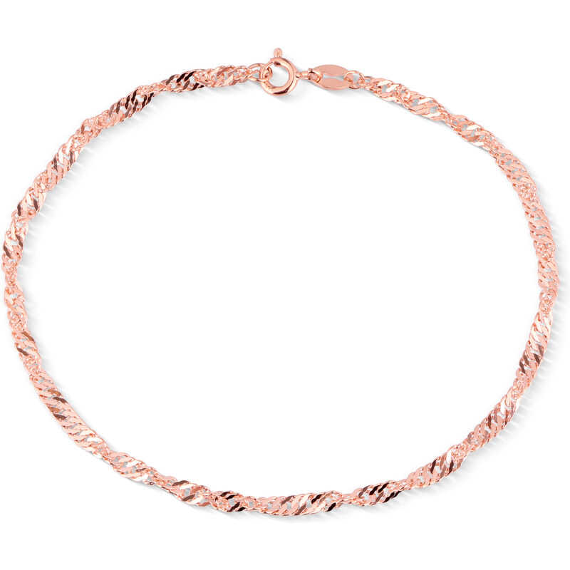 Olivie Stříbrný náramek 20 cm SINGAPORE ROSE 7632 84661183