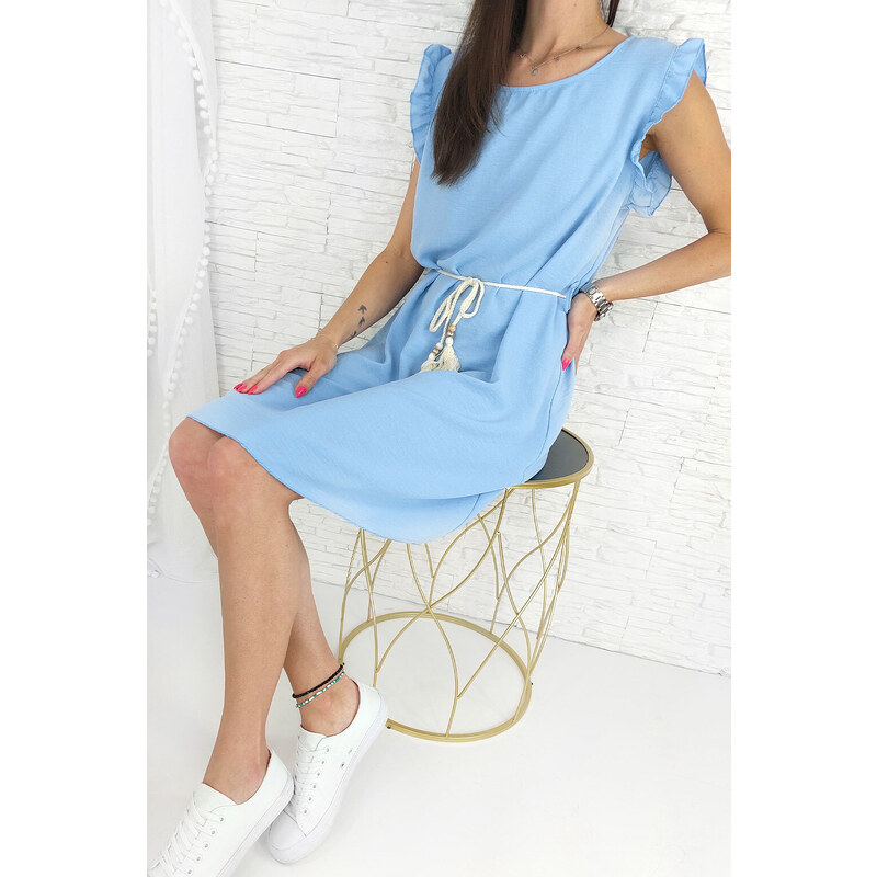 Lovely Modré šaty s páskem MA-2278L.BL 92119206