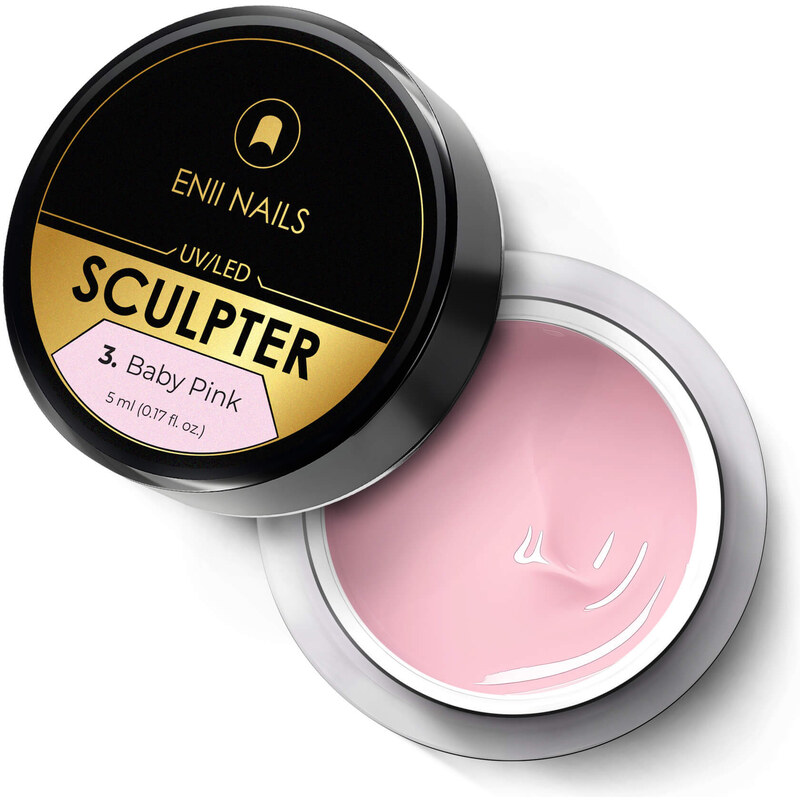 ENII NAILS Sculpter 3 Baby pink - stavební UV/LED gel 5 ml