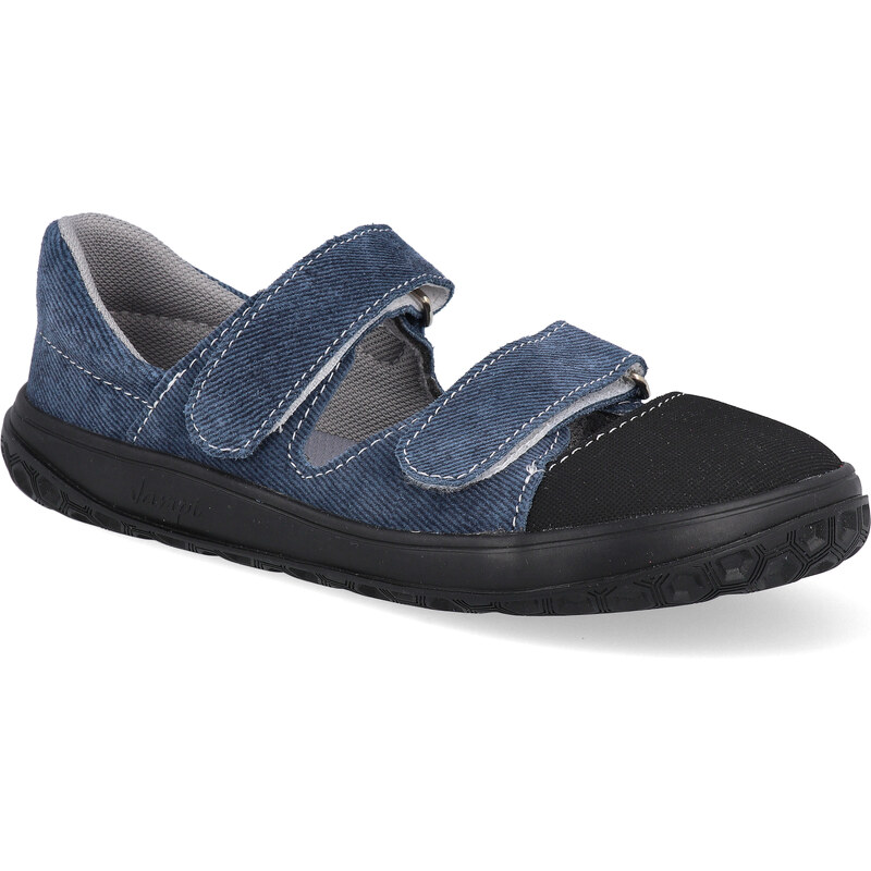 Barefoot dětské sandály Jonap - B21 modrá riflovina