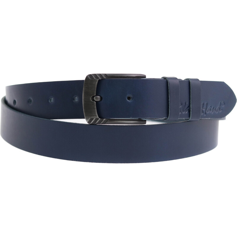 Dámský kožený opasek Black Hand 119-40 modrý 91969220