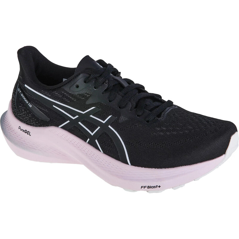 Černo-růžové dámské běžecké tenisky ASICS GT-2000 12 1012B506