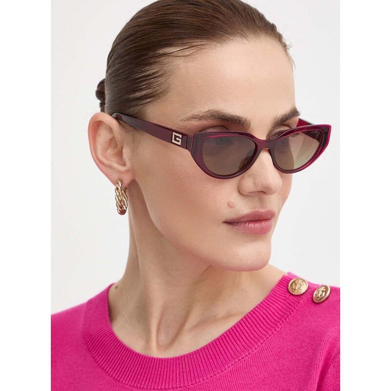 Sluneční brýle Guess dámské, fialová barva, GU7910_5269T