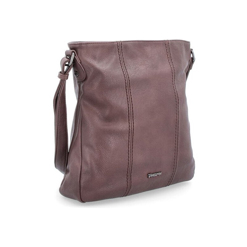 Basic crossbody kabelka s jemným prošitím Famito 8004 TH hnědá 114736133