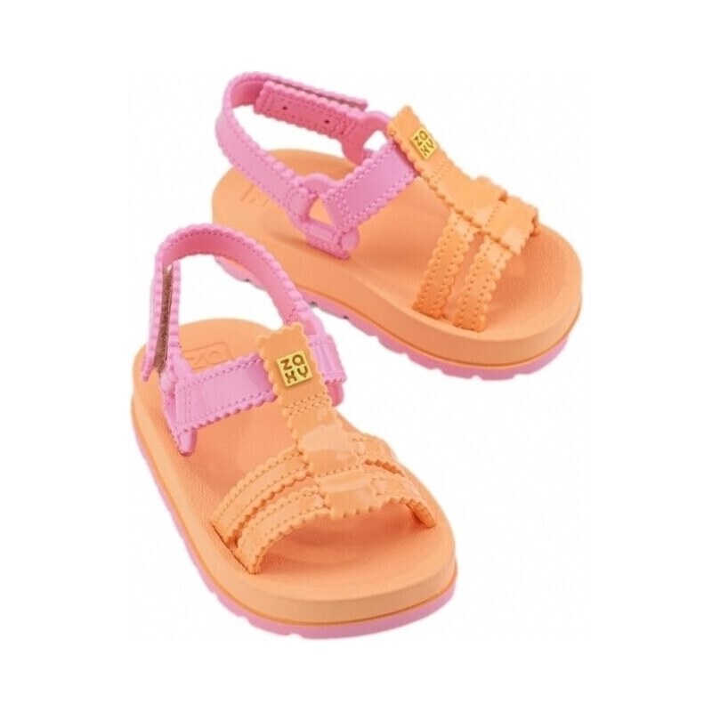 Zaxynina Sandály Dětské Conectada Baby - Orange Pink >