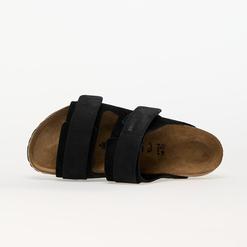 Pánské pantofle Birkenstock Uji Nubuck/Suede Leather Black