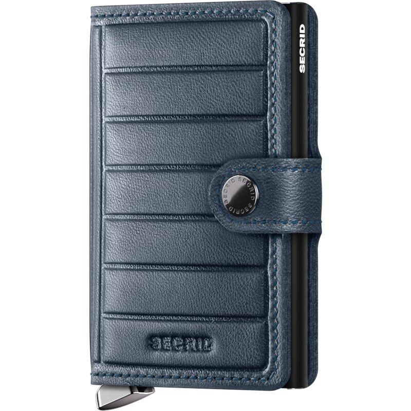 Kožená peněženka SECRID PREMIUM Miniwallet Emboss Lines Teal