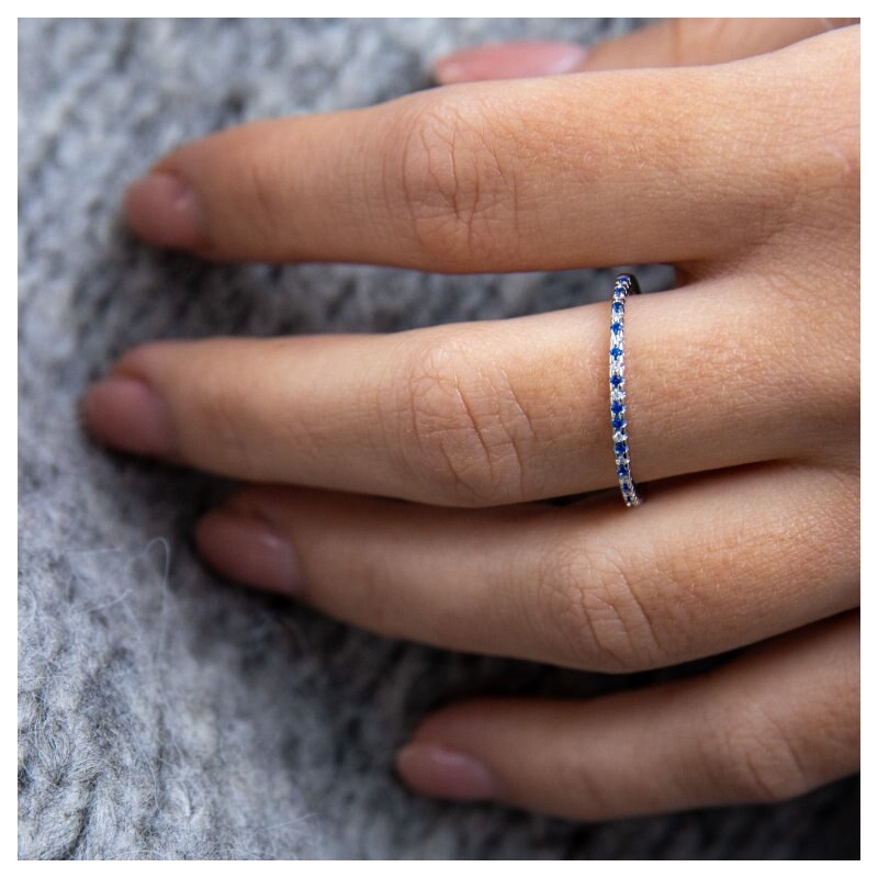 OLIVIE Stříbrný prsten NEBE 8465
