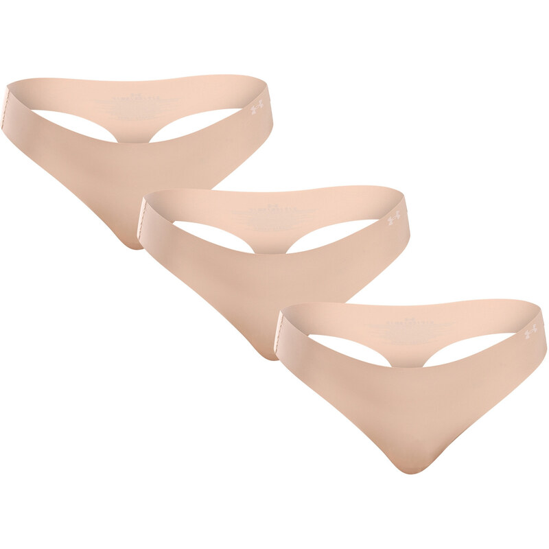 3PACK dámská tanga Under Armour béžové (1383893 500) 91987714