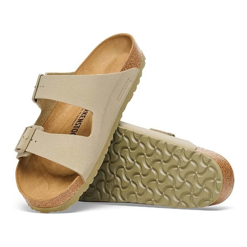 Pantofle Birkenstock Arizona pánské, béžová barva, 1027704