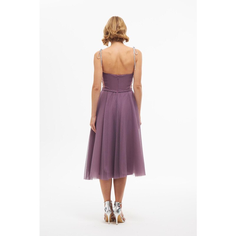 Carmen Princess Promise Dress with Lavender Tulle Stones