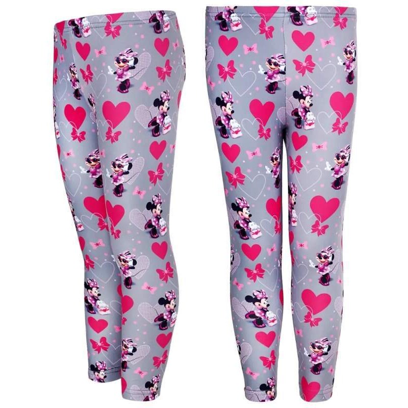Dětské dívčí legíny Setino Minnie šedé