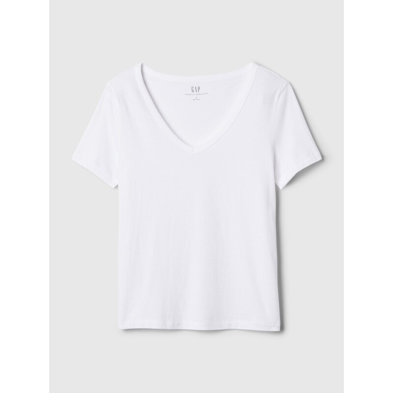 GAP Tričko organic vintage v-neck - Dámské 107048808