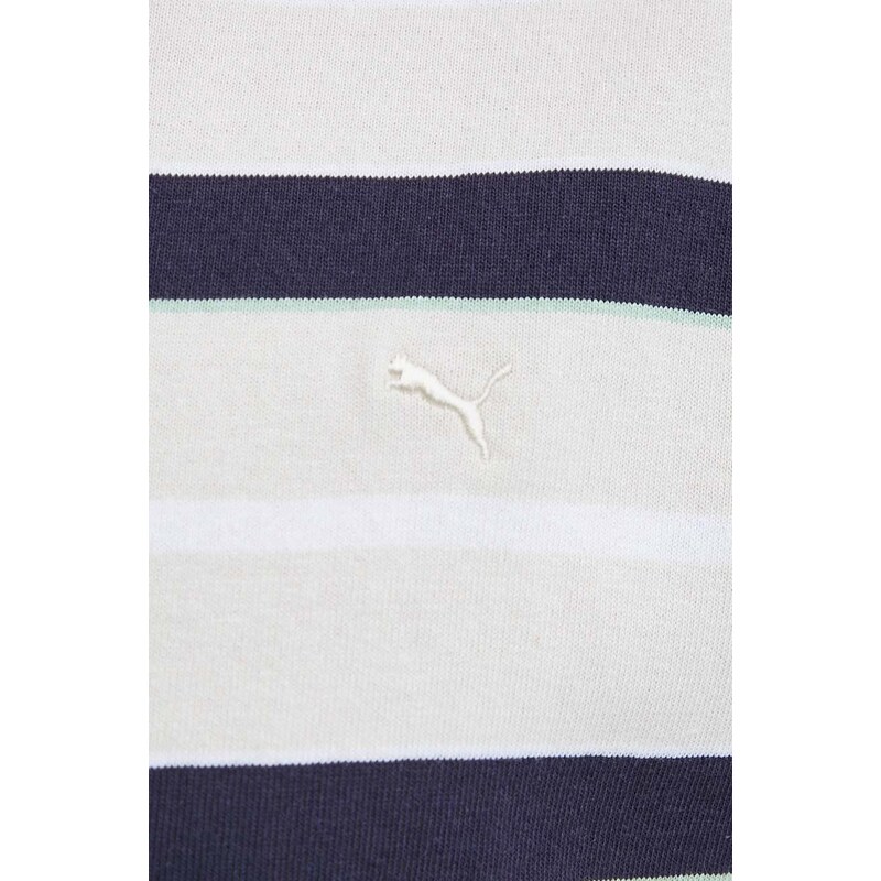 Bavlněné tričko Puma MMQ béžová barva, 624015