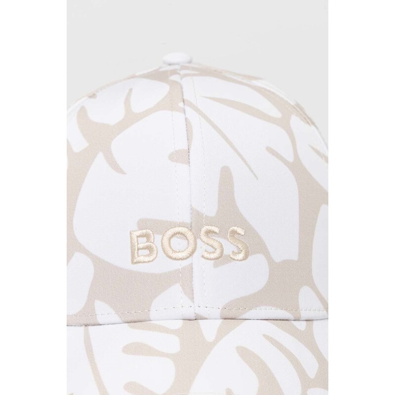 Kšiltovka BOSS bílá barva, vzorovaná, 50515689