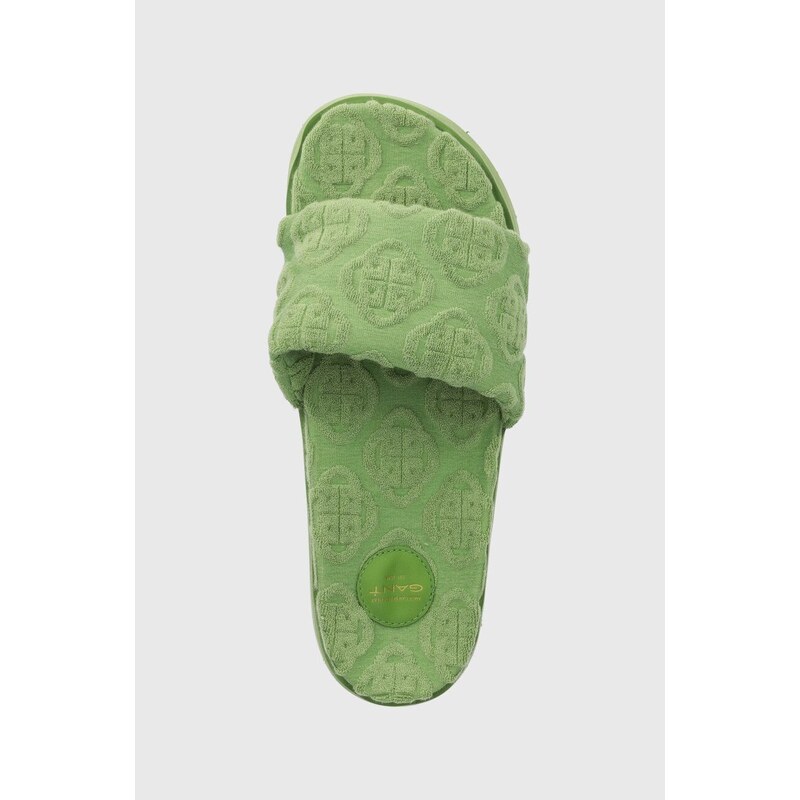 Pantofle Gant Mardale dámské, zelená barva, 28509597.G731