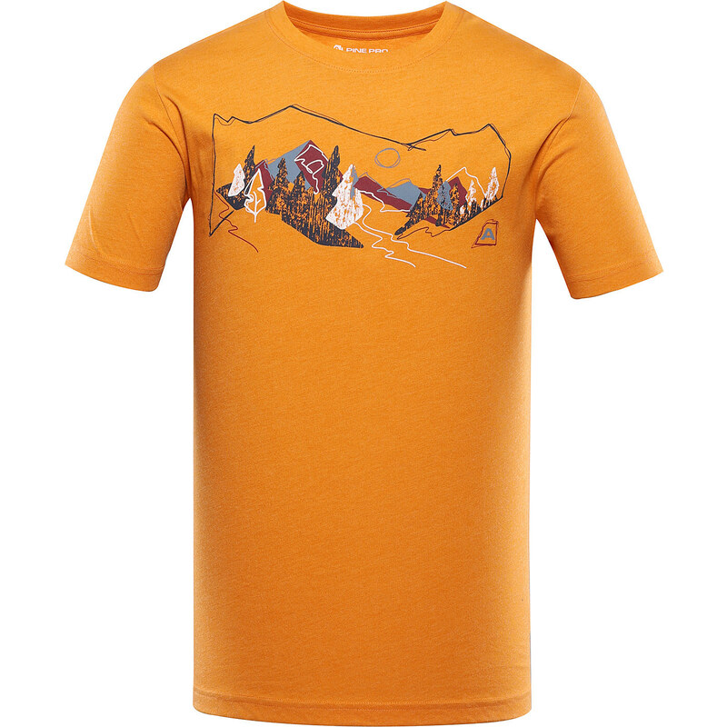 Pánské rychleschnoucí triko Alpine Pro BOLEN - oranžová