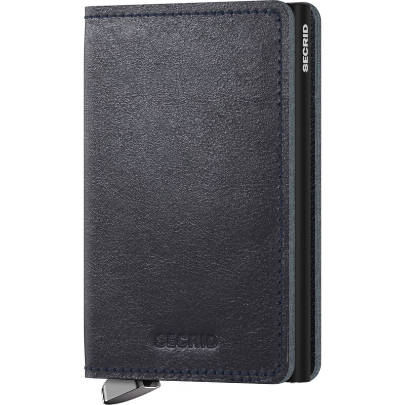 Kožené pouzdro na karty SECRID PREMIUM Slimwallet Basco Navy