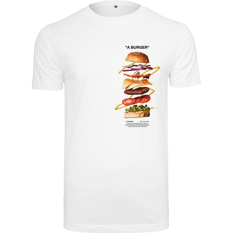 Mister Tee Burger Tee bílé