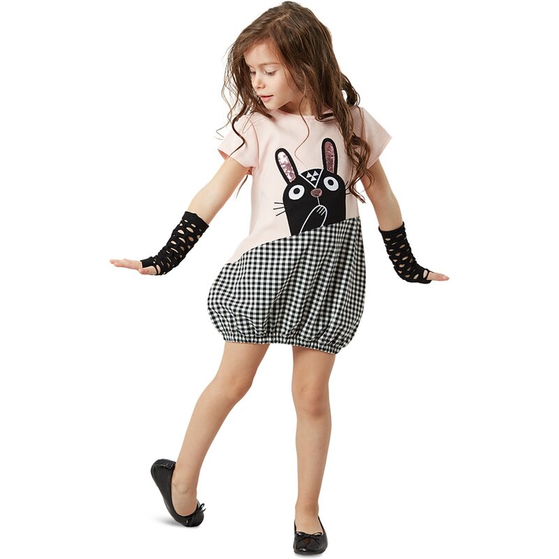Denokids Confused Rabbit Girl Dress