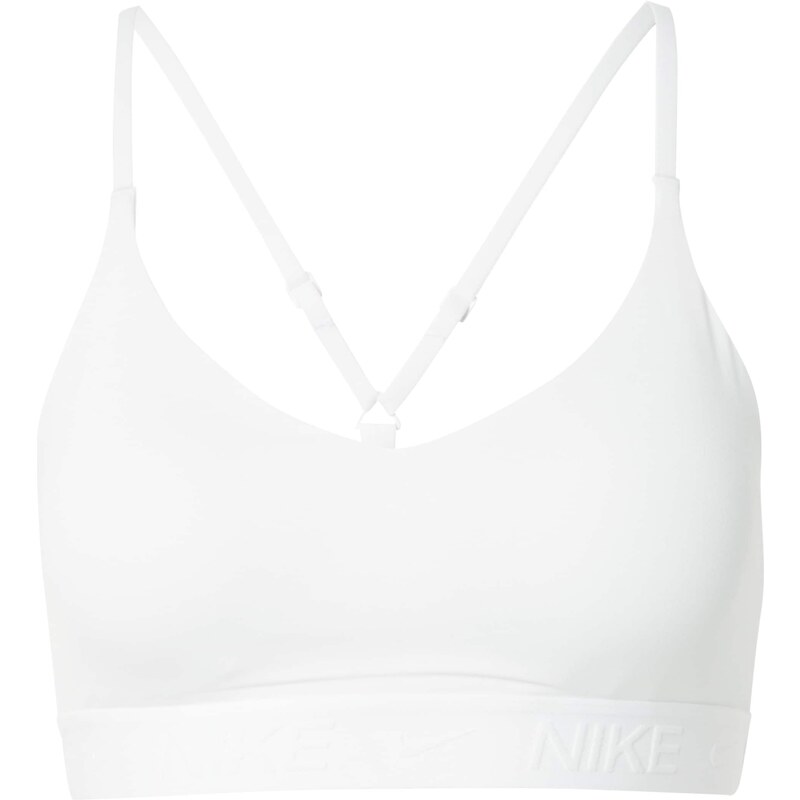NIKE Sportovní podprsenka Indy bílá