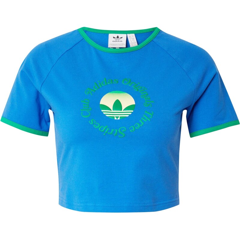 ADIDAS ORIGINALS Tričko azurová / pastelově žlutá / zelená